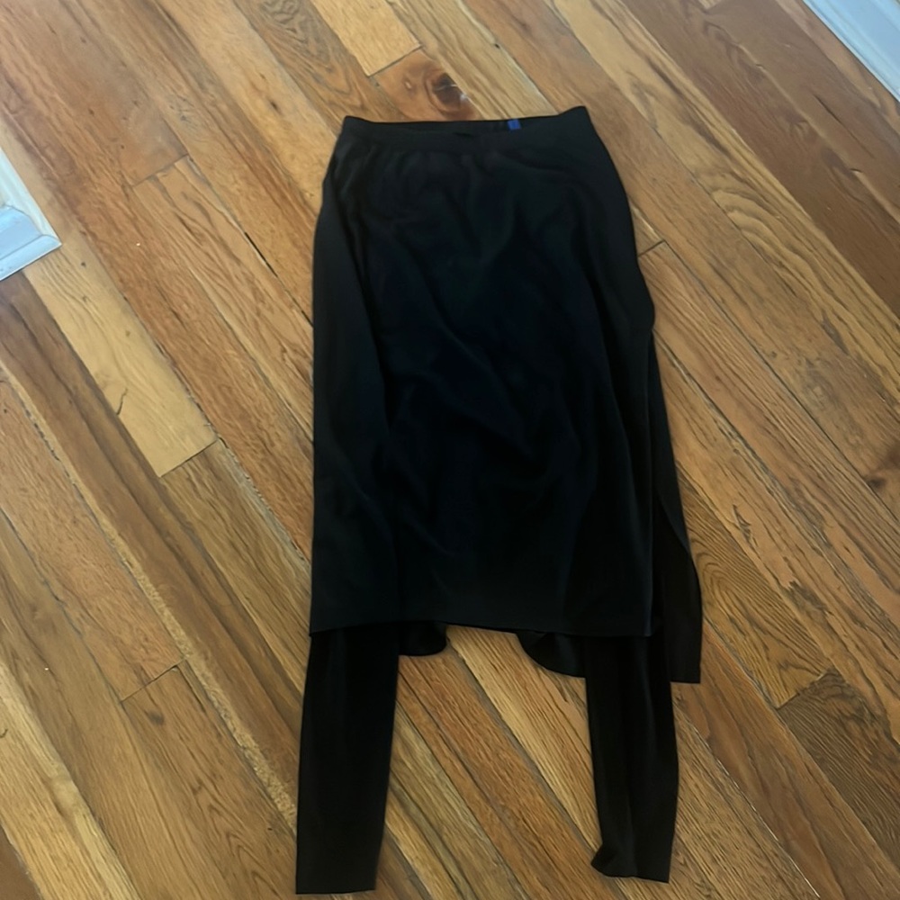 Black sheer skirt with leggings